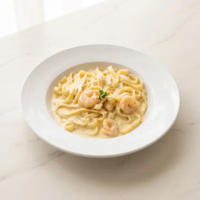 Fettuccine con Gamberi